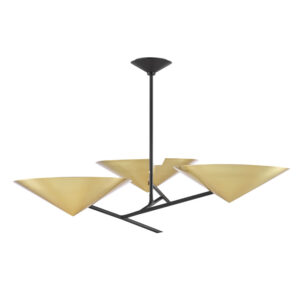 3 LIGHT CHANDELIER 9740 AGB BK