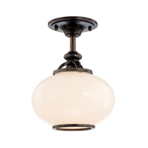 1 LIGHT SEMI FLUSH 9809F OB