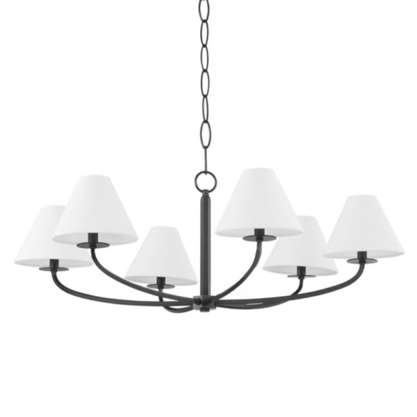 6 LIGHT CHANDELIER BKO901 OB