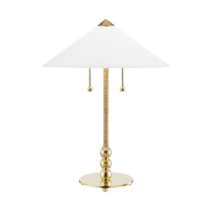 2 LIGHT TABLE LAMP L1395 AGB