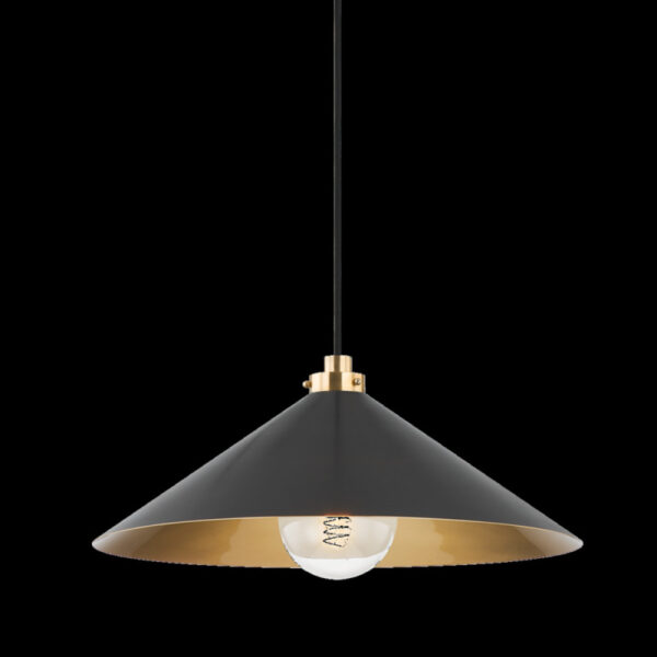 1 Light Pendant MDS1402 AGB DB