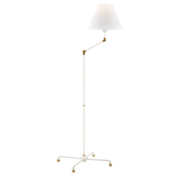 1 LIGHT FLOOR LAMP MDSL110 AGB WH