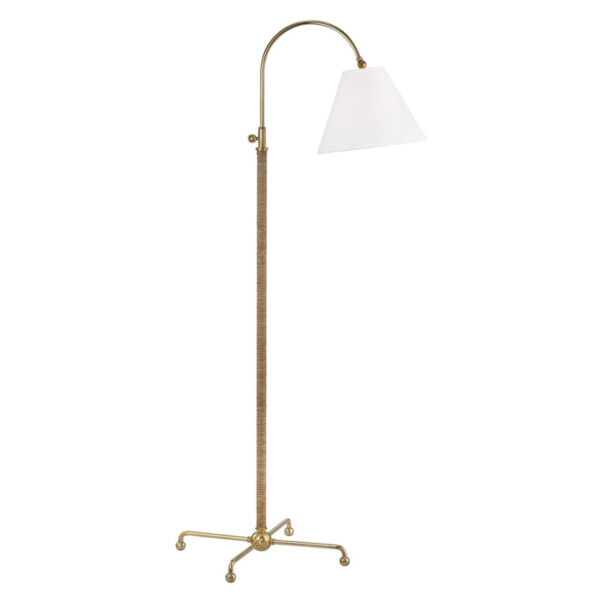 1 LIGHT FLOOR LAMP W/ RATTAN ACCENT MDSL503 AGB