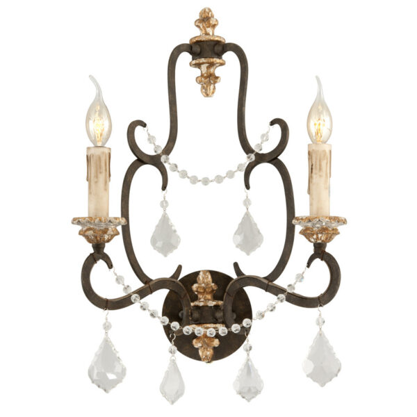 Troy Bordeaux Wall Sconce B3512 PZ DG