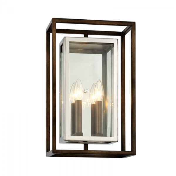 Troy Morgan Wall Sconce B6513 BRZ SS