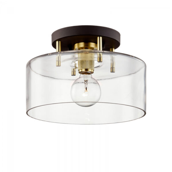 Troy Bergamot Station Semi Flush C7541 BRZ BBA