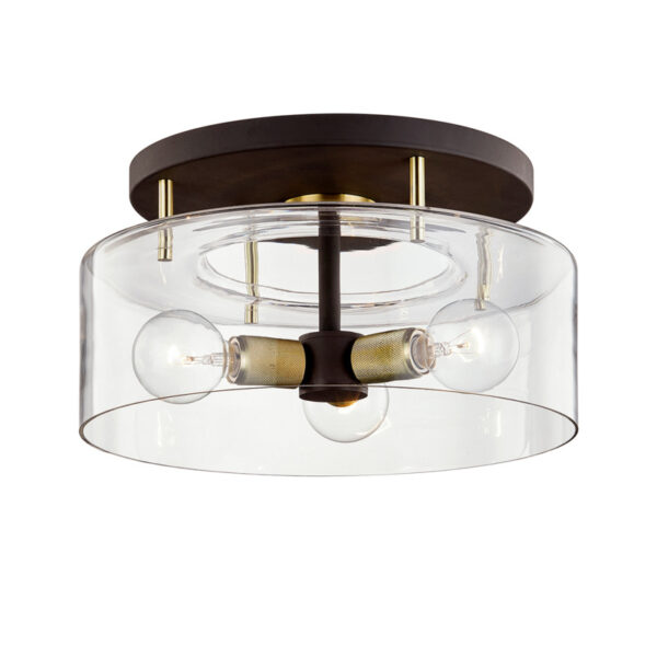 Troy Bergamot Station Semi Flush C7542