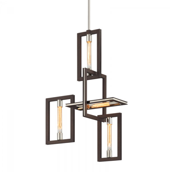 Troy Enigma Chandelier F6184 TBZ SS