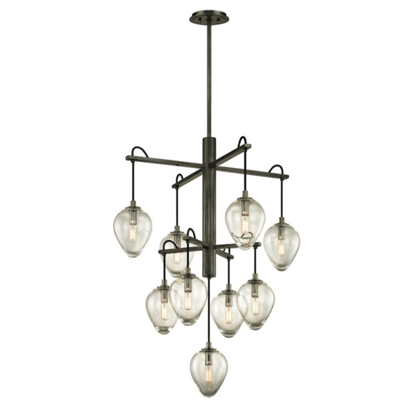 Troy Brixton Chandelier F6207 GRA BCR