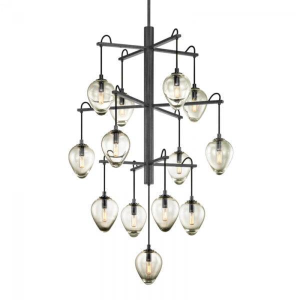 Troy Brixton Chandelier F6208 GRA BCR