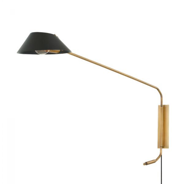 Troy Sacramento Plug in Sconce PTL8128 PBR SBK