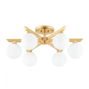 Corbett 6 LIGHT SEMI FLUSH 402 06 VB