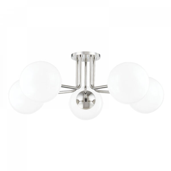 Mitzi by Hudson Valley Lighting Stella Semi Flush H105605 PN
