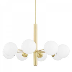 Mitzi by Hudson Valley Lighting Stella Chandelier H105808 AGB