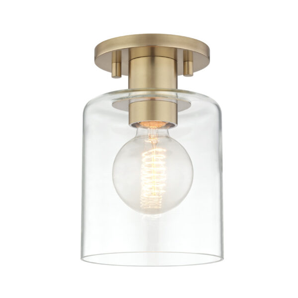 Mitzi by Hudson Valley Lighting Neko Semi Flush H108601 AGB