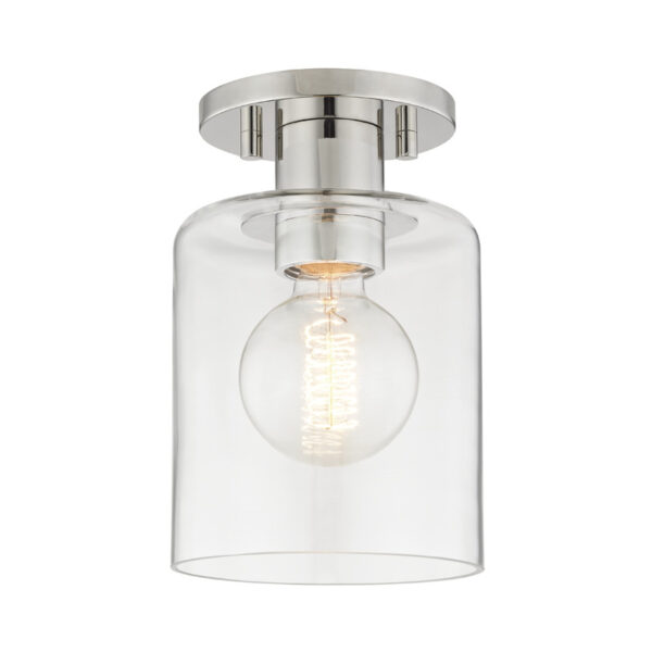 Mitzi by Hudson Valley Lighting Neko Semi Flush H108601 PN