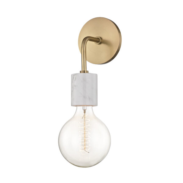 Mitzi by Hudson Valley Lighting Asime Wall Sconce H120101 AGB