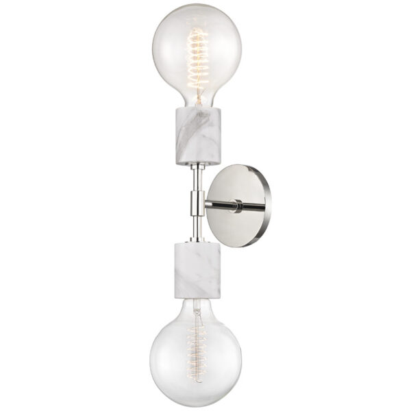 Mitzi by Hudson Valley Lighting Asime Wall Sconce H120102 PN