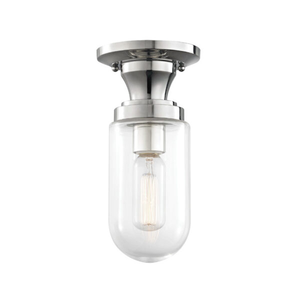 Mitzi by Hudson Valley Lighting Clara Semi Flush H124601 PN