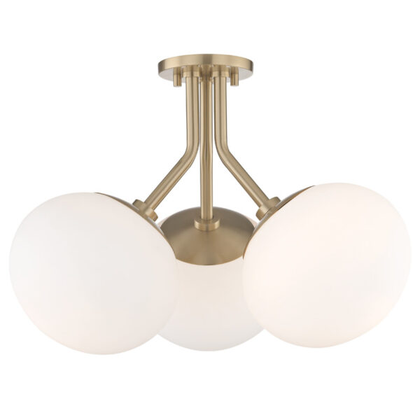 Mitzi by Hudson Valley Lighting Estee Semi Flush H134603 AGB