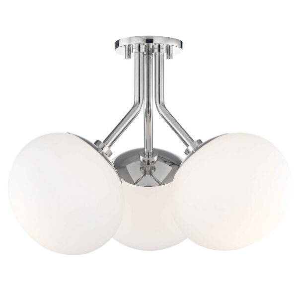 Mitzi by Hudson Valley Lighting Estee Semi Flush H134603 PN