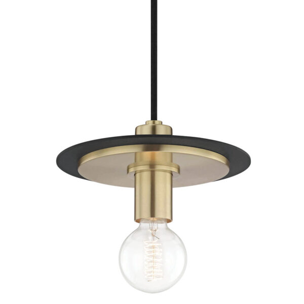 Mitzi by Hudson Valley Lighting Milo Pendant H137701S AGB BK