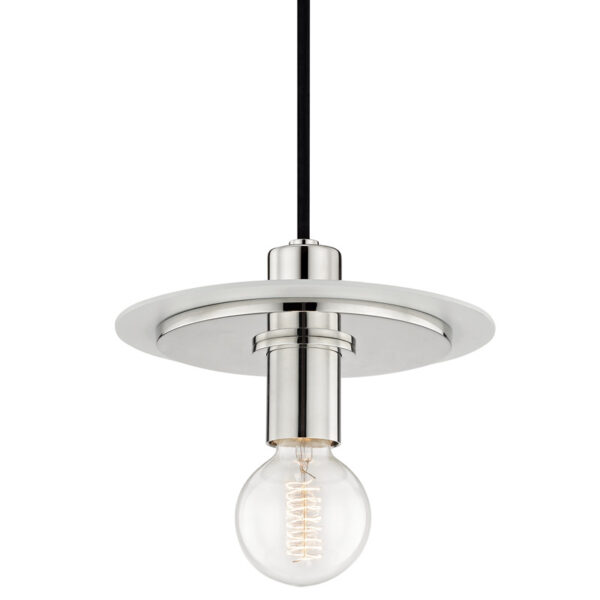 Mitzi by Hudson Valley Lighting Milo Pendant H137701S PN WH