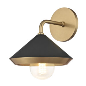 Mitzi by Hudson Valley Lighting Marnie Wall Sconce H139101 AGB BK