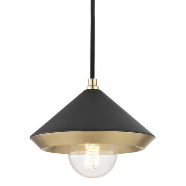 Mitzi by Hudson Valley Lighting Marnie Pendant H139701S AGB BK
