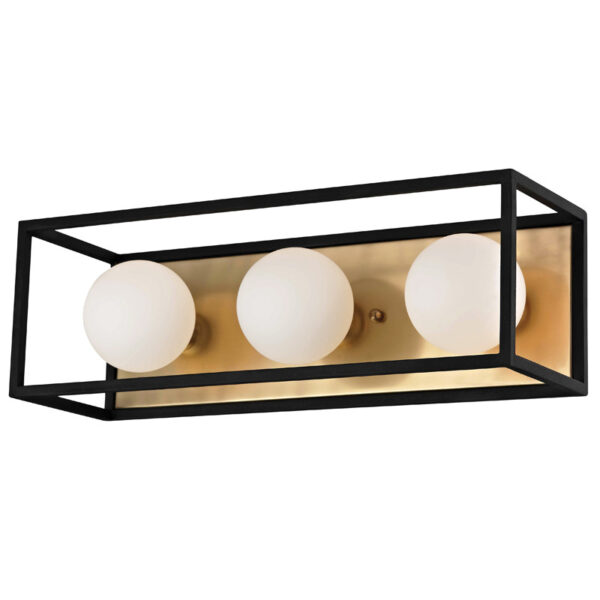 Mitzi by Hudson Valley Lighting Aira Bath and Vanity H141303 AGB BK