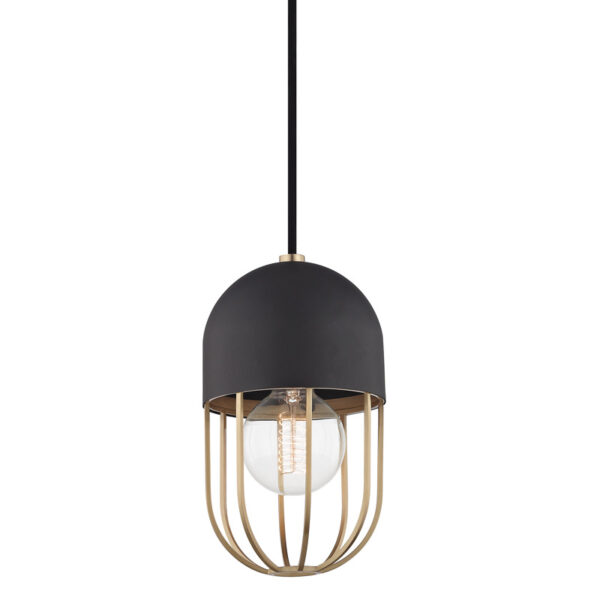 Mitzi by Hudson Valley Lighting Haley Pendant H145701 AGB BK