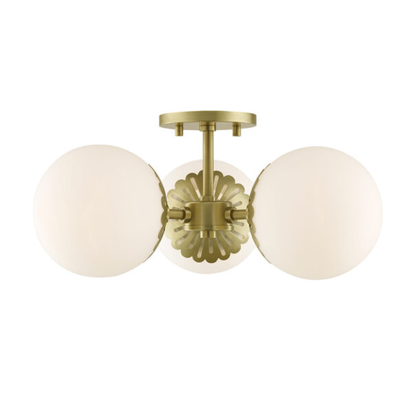 Mitzi by Hudson Valley Lighting Paige Semi Flush H193603 AGB