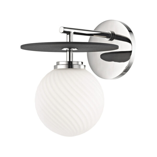 Mitzi by Hudson Valley Lighting Ellis Wall Sconce H200101 PN BK