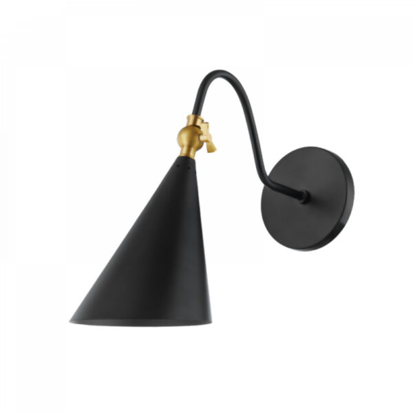 Mitzi by Hudson Valley Lighting Lupe Wall Sconce H285101 AGB SBK