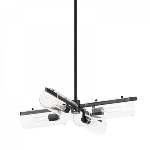 Mitzi by Hudson Valley Lighting Ariel Chandelier H326804 SBK