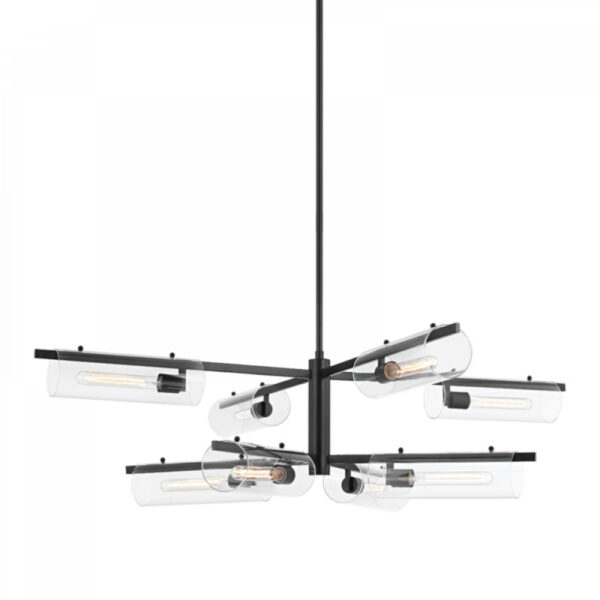 Mitzi by Hudson Valley Lighting Ariel Chandelier H326808 SBK
