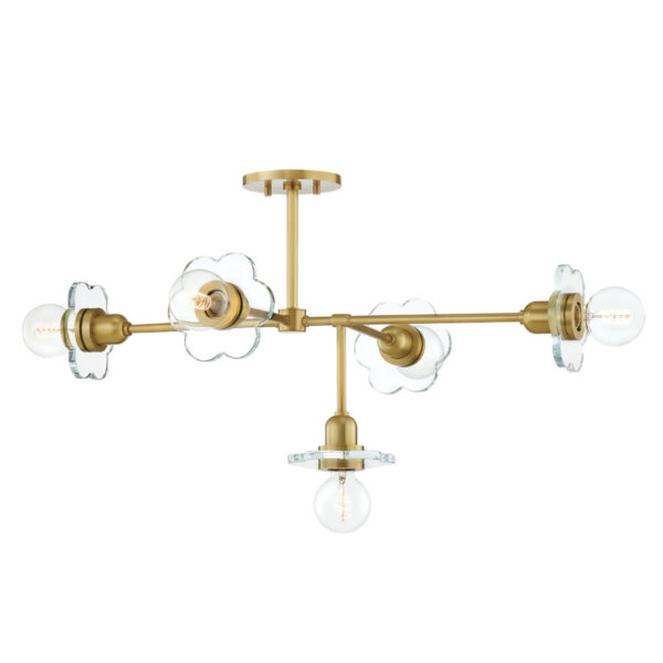 Mitzi by Hudson Valley Lighting Alexa Chandelier H357805 AGB