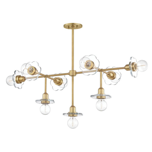 Mitzi by Hudson Valley Lighting Alexa Chandelier H357809 AGB