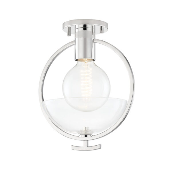 Mitzi by Hudson Valley Lighting Ringo Semi Flush H387601 PN