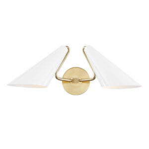 Mitzi by Hudson Valley Lighting Talia Wall Sconce H399102 AGB DG