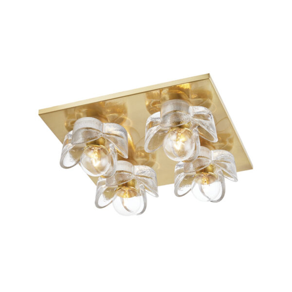 Mitzi by Hudson Valley Lighting Shea Flush Mount H410504 AGB