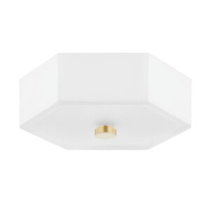 Mitzi by Hudson Valley Lighting Lizzie Flush Mount H462502 AGB PN