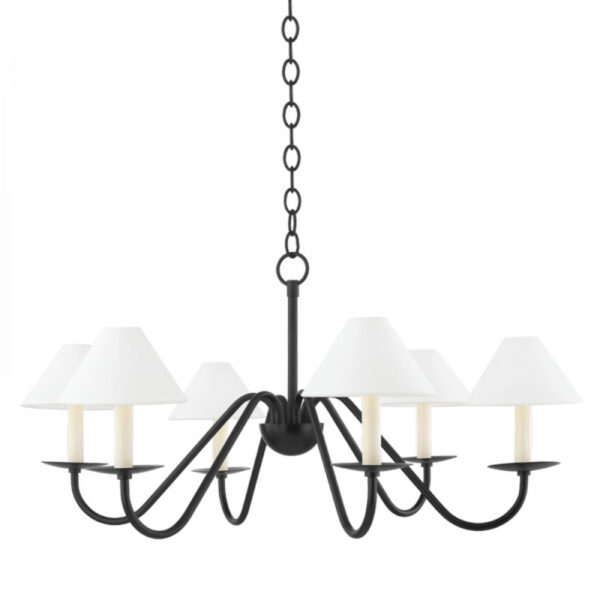 Mitzi by Hudson Valley Lighting Lenore Chandelier H464806 SBK