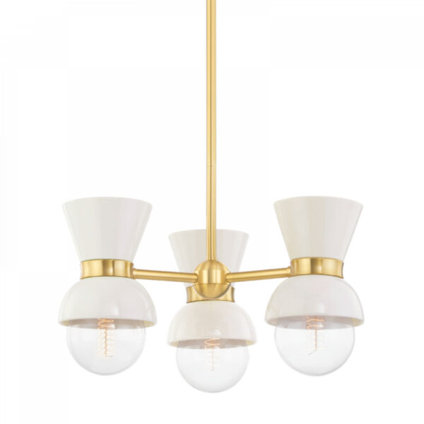 Mitzi by Hudson Valley Lighting Gillian Semi Flush H469603 AGB CCR