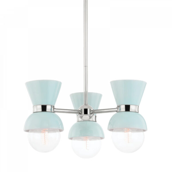 Mitzi by Hudson Valley Lighting Gillian Semi Flush H469603 PN CRB