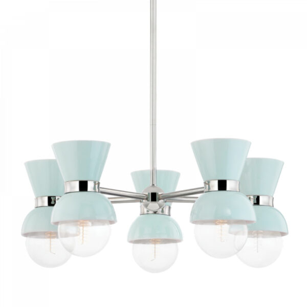Mitzi by Hudson Valley Lighting Gillian Chandelier H469805 PN CRB