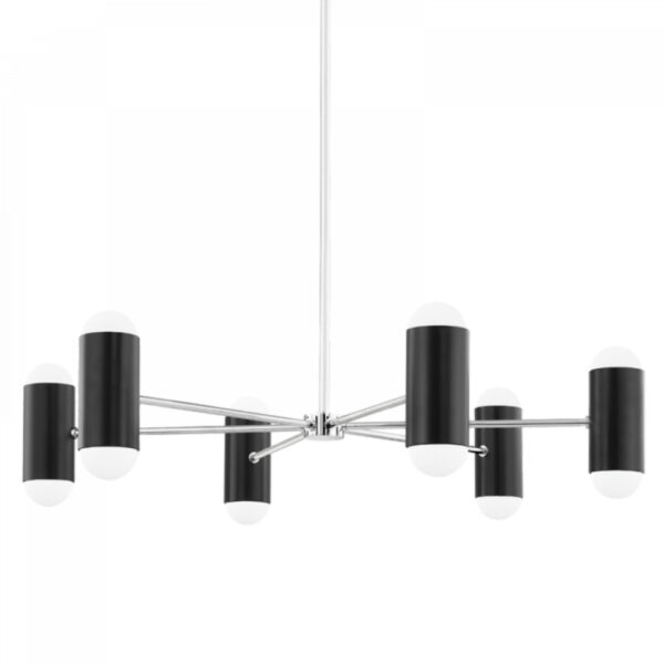 Mitzi by Hudson Valley Lighting Kira Chandelier H484812 PN SBK
