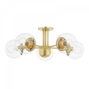 Mitzi by Hudson Valley Lighting Meadow Semi Flush H503605 AGB
