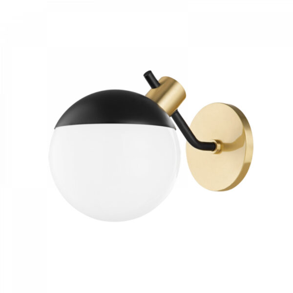 Mitzi by Hudson Valley Lighting Miranda Wall Sconce H573101 AGB SBK