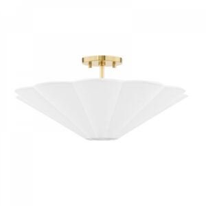 Mitzi by Hudson Valley Lighting Alana Semi Flush H676603 AGB
